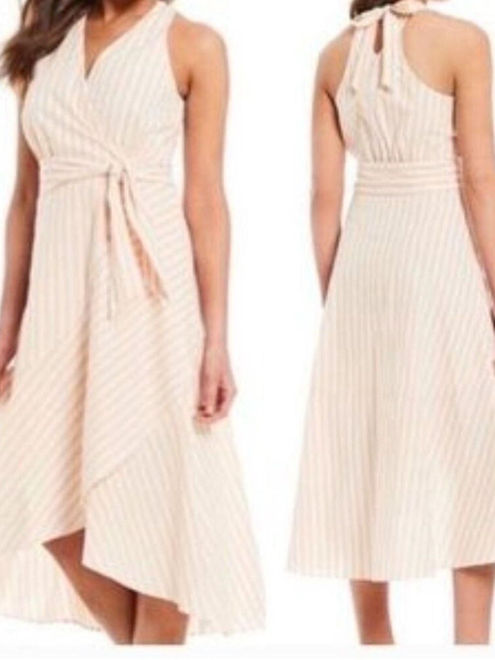 NWT Cremieux “Dorian” Striped Dress - Halter - Size 2